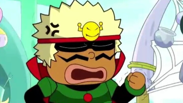 The little monster is addicted to the Internet and ends up hurting the big monster