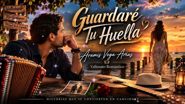 Guardaré Tu Huella | Vallenato Romántico Original | Video Oficial | Aramis Vega Arias