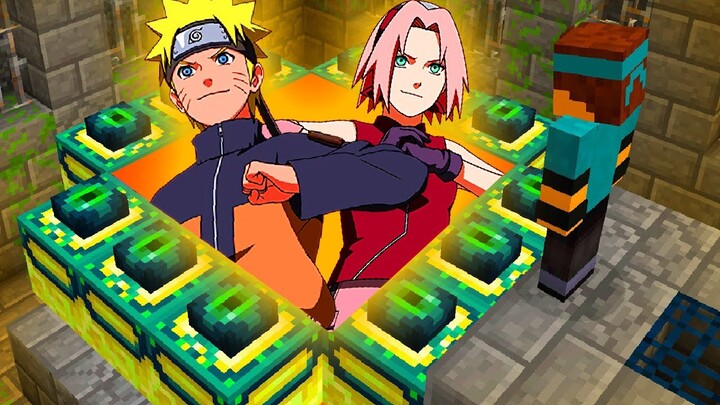minecraft mas... Portal para o mundo do Naruto E Sakura!