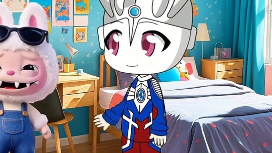 Little Cero dressed up as two Labub