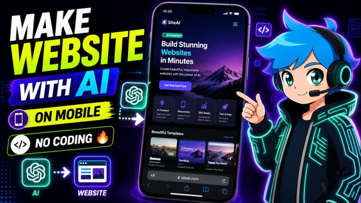 AI দিয়ে Website বানান | No Coding Website Creation with AI | AI Website Builder Tutorial