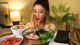SUB]꼬막참치 비빔밥 & 육개장사발면 꿀조합 먹방 MUKBANG KOREAN FOOD