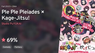 Ple Ple Pleiades x Kagejitsu! Subtitle Indonesia