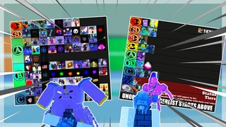 A Universal Time - ALL STANDS AND ITEMS TIER LIST + ITEM SPAWN MUSIC | Roblox |