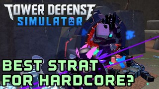 Best Strat for Hardcore Mode? | Tower Defense Simulator | ROBLOX