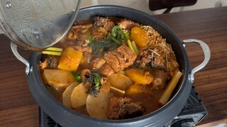 شوربة البطاطس والعمود الفقري، الطفل مضغ كل العظام.
