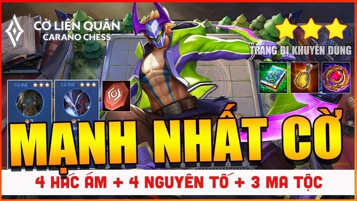 Đội Hình CỜ LIÊN QUÂN Hệ MA TỘC HẮC ÁM Kết Hợp Cùng 4 NGUYÊN TỐ Siêu Mạnh Hạ Gục THÚ MA