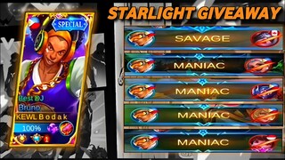 HAPPY 10K SUBSCRIBERS SPECIAL | SAVAGE MANIAC MONTAGE | STARLIGHT GIVEAWAY - MASTER BODAK MLBB