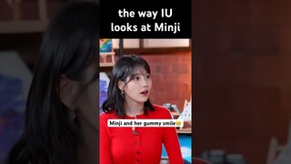 IU and MINJI the way they look at each other #iu #minji #newjeans #newjeansminji #celebrity #kpop