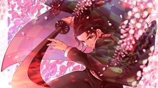 「AMV」THE BEST ACTION SCENES IN KIMETSU NO YAIBA - Nếu Có Kiếp Sau Remix - Hương Ly | MIXED