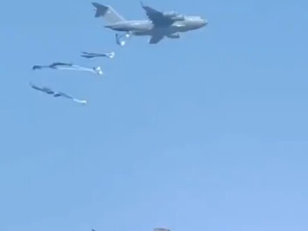 Several countries have sent aid to Palestine—“even what falls from the sky brings hope.” May the win