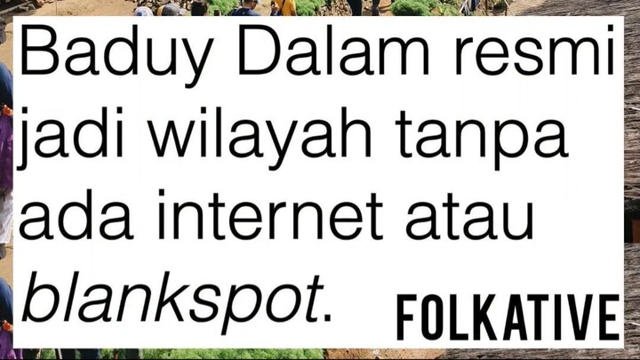 Wilayah di Indonesia ini resmi menghapus internet dari wilayahnya...