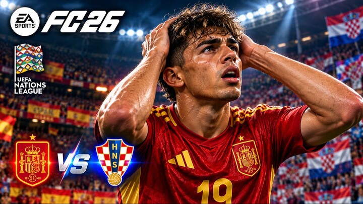 Spain vs Croatia  Can Spain Stop Croatia? | UEFA Nations League | FC 26 | 4K 60 FPS