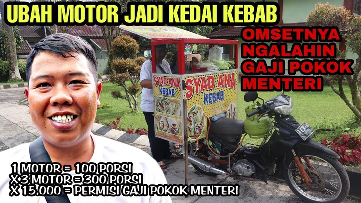 CERDAS DAN KREATIF ‼ NGERUBAH MOTOR JADI KEDAI KEBAB. Gak ada alasan ga punya tempat gak bisa jualan