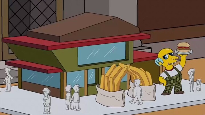 The Simpsons: Huang Papi mở quán burger với hy vọng kiếm được nhiều tiền nhưng bất ngờ chiếm được tì