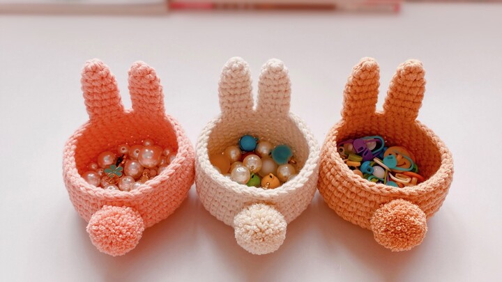 Thỏ nhỏ mini, giỏ đựng linh tinh phụ kiện! Rất nổi bật và siêu đáng yêu