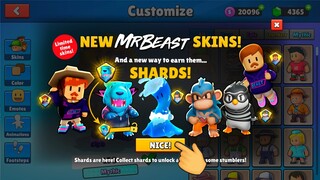 NEW SKINS 🌊 AUGUST PASS - Stumble Guys