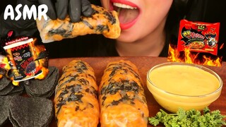 2X SPICY NOODLES ROLL vs DAEBAK PEPPER GHOST CHIPS | BIGBITES | EATING SOUND | ASMR FILIPINO MUKBANG