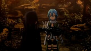 kirito memang beda di gem tembak2 gak pakek senapan malah pake pedang