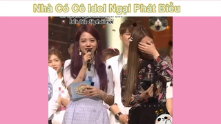 Cô Idol nổi tiếng nhưng ngại phát biểu #funny #haihuoc