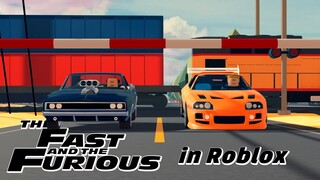 The Fast and the Furious - Brian vs Dom Final Race | Remade in Roblox Moon Animator