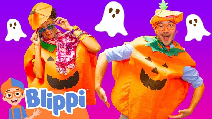 Blippi and Meekas Halloween Costume Fun! | Trick or Treat | Spooky Halloween Stories For Kids