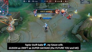 Taylor Swift babe💎, my future wife.GUSION as SWIFT as SUPER SAIYANS (the FUTURE YOU and ME).