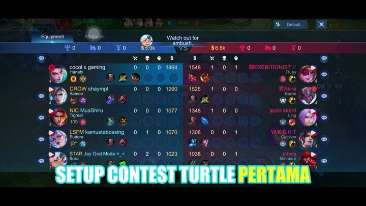 Setup Contest Turtle Pertama