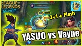 (LOL Mobile) Cầm Yasuo leo rank hành Vayne khóc trong trụ | StarBoyVN Tốc Chiến