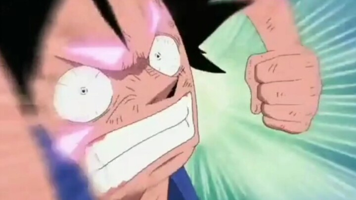 The moment Luffy smashed the Dragon Man with one punch. . . . . . . . . . . . . . . . . . . too hand