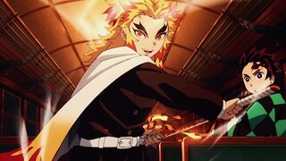 Kakak laki-laki api penyucian "Kimetsu no Yaiba", Kyojuro, hantu jahat di kereta