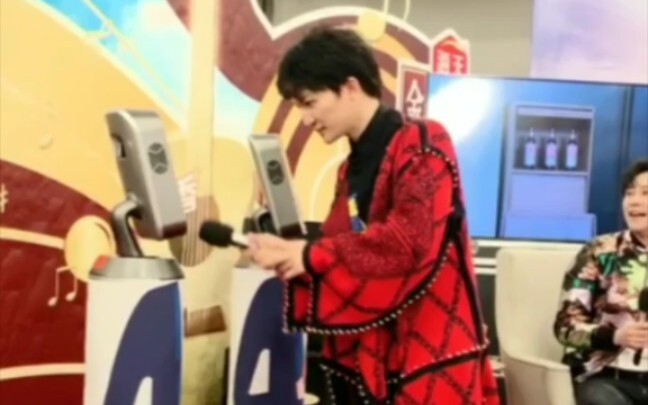 Deeply affectionate and adorably cute Deeply with the robot mic—is so adorable!