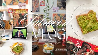 shounen diaries: introvert vlog, study with me, slow summer days, watch anime & cook breakfast