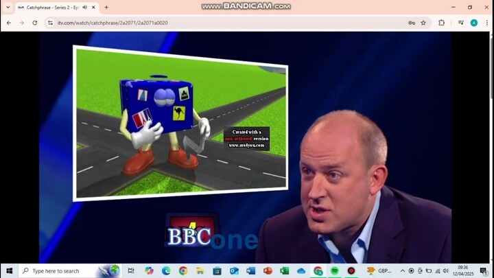 BBC ONE IDENT TIM VINE 2014