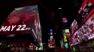 WUTHERING WAVES AD IN ALL OVER TIME SQUARE NEW YORK IS INSANE