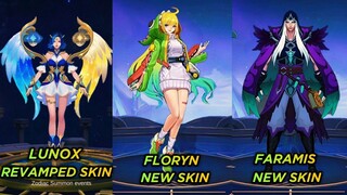 Floryn New Skin - Lunox Revamped Skin - Faramis New Skin Mobile Legends|| MLBB New Skin 2022