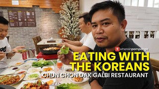 Eating Dak Galbi with the Koreans