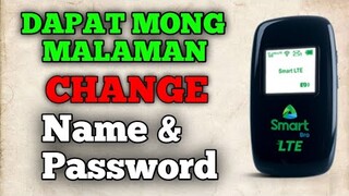 How to change Smart Bro Pocket WiFi. PASSWORD easy tutorial