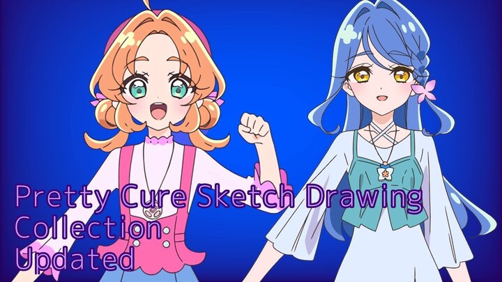 Pretty Cure Sketch Drawing Collection Remake (at some time)