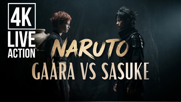 Sasuke vs Gaara — 4K LIVE ACTION (AI Cinematic Recreation)