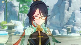 Shenhe And Ganyu Speaks About Xianyun's Past Cutscene _ Xianyun Story Quest