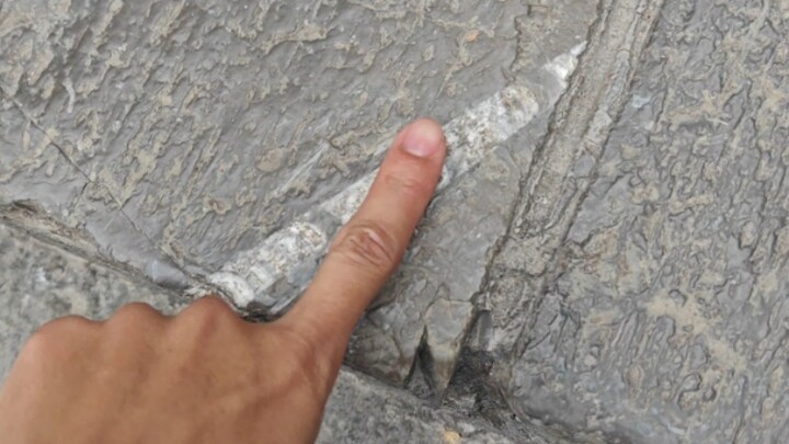 Apa jalan di Gunung Tianmen kalian dibangun dengan fosil?