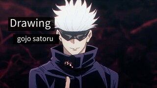 part 2 drawing gojo satoru