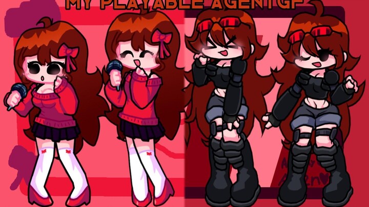 Sao lại đáng yêu đến thế!! Đoạn trình diễn bản mod hình nền kawaii của FNF với Akemy GF & Agent GF