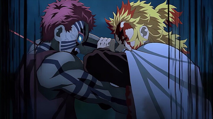 DEMON SLAYER FIGHT SCENE TENGOK VS AKAZA 4K