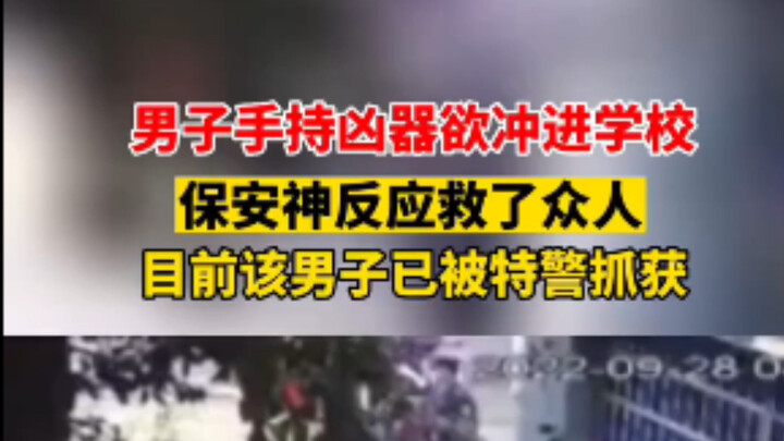 School Security Guard Reacts Like a Pro to Subdue Knife-Wielding Man, Saving Everyone