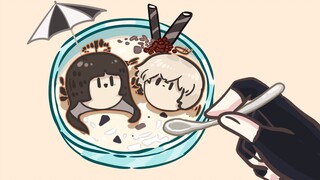 [Arknights handwriting] Speed up making brother and sister ice cream