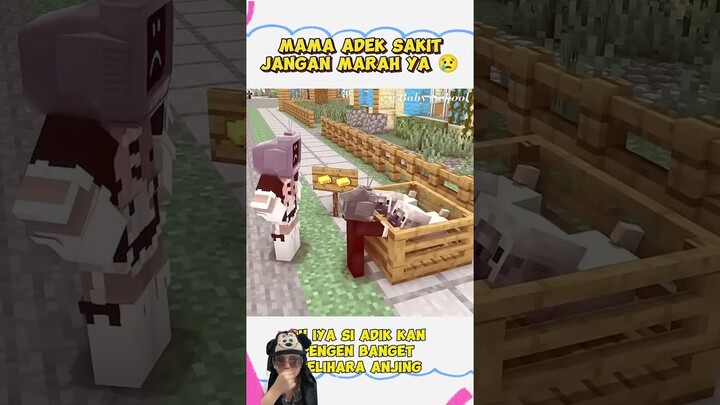 AYO KABULKAN PERMINTAAN TERAKHIR ADEK MA ⁉️#shorts #dubbing #funny #minecraft