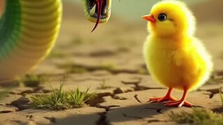 มิตรภาพระหว่างไก่กับลูกหมา