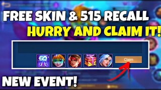 CLAIM NOW! FREE SKIN MOBILE LEGENDS | FASHION EXPERT HARITH EVENT - NEW EVENT MLBB
